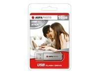 AgfaPhoto USB Flash Drive 2.0 - 4 GB - USB tipo A - 2.0 - Cuffia - Argento