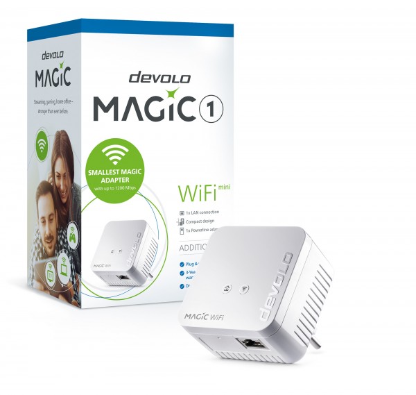 Devolo Magic 1 WiFi mini - 1200 Mbit/s - IEEE 802.11b - IEEE 802.11g - IEEE 802.11n - Tipo C - Fast