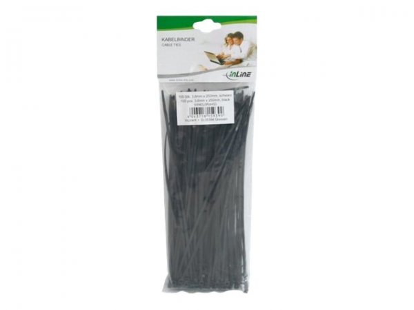 InLine Fascette stringicavo 250x3,6mm - nero - 100pz