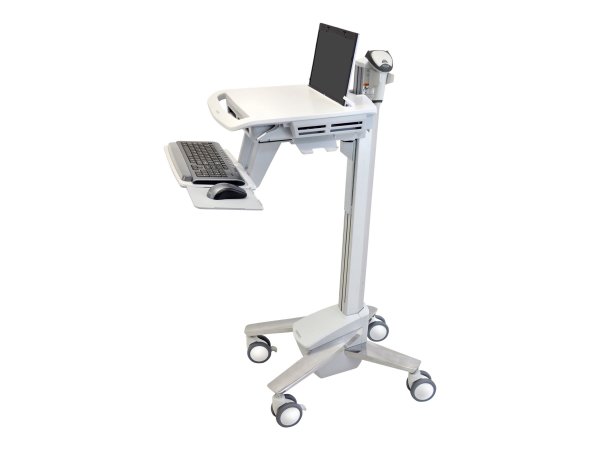 Ergotron StyleView EMR Laptop Cart - SV40 - Carrello multimediale - Alluminio - Grigio - Bianco - Al