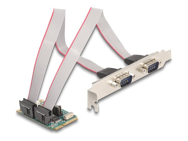 Delock Mini PCIe I/O full size 2 x Seriell RS-232 - PCI