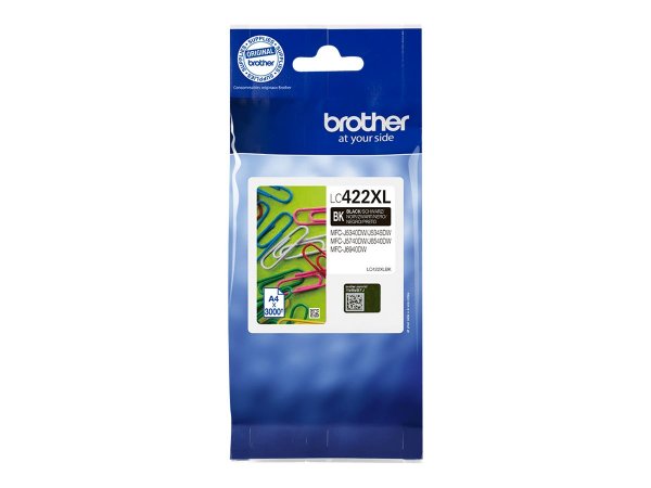 Brother LC-422XLBK - Resa elevata (XL) - 3000 pagine - 1 pz - Confezione singola