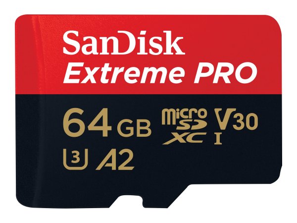 SanDisk Extreme PRO - 64 GB - MicroSDXC - Classe 10 - UHS-I - 200 MB/s - 140 MB/s