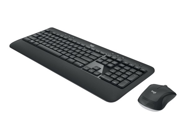 Logitech Advanced MK540 - Wireless - USB - Interruttore a chiave a membrana - QWERTY - Nero - Bianco