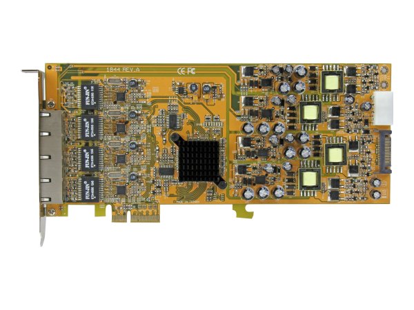 StarTech.com Scheda di rete PCIe Gigabit Power over Ethernet a 4 porte - Adattatore PCI express PSE