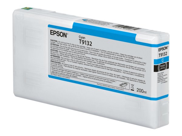 Epson T9132 Cyan Ink Cartridge (200ml) - Resa standard - 200 ml - 1 pz