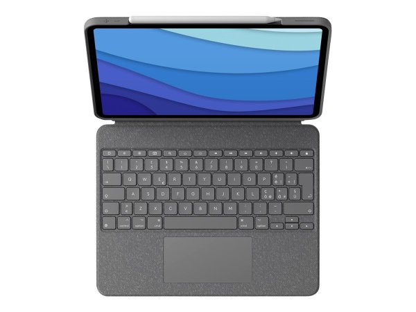 Logitech Combo Touch - QWERTY - Inglese britannico - Trackpad - 1,8 cm - 1 mm - Apple