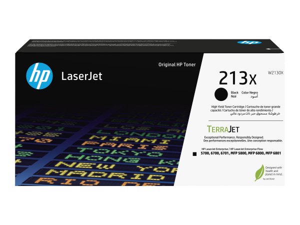 HP Cartuccia toner originale nero ad alta capacità LaserJet 213X - 9000 pagine - Nero - 1 pz