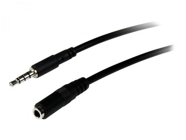 StarTech.com Cavo di prolunga 1 m per auricolari TRRS a 4 posizioni da 3,5 mm - M/F - 3.5mm - Maschi