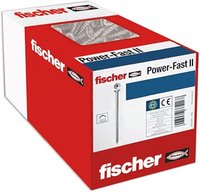 fischer Power-Fast II 670174 Spanplattenschrauben 4 mm 50 T-Profil Stahl galvanisch