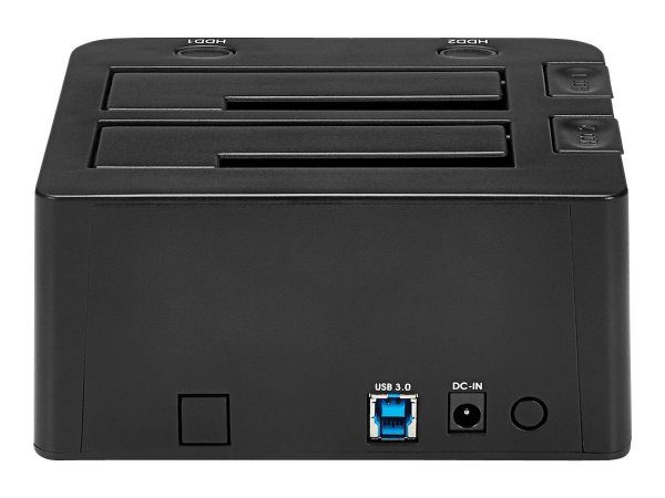 StarTech.com Docking Station USB 3.0 per doppio Hard Disk SSD / SATA da 2.5" / 3.5" con UASP - HDD -