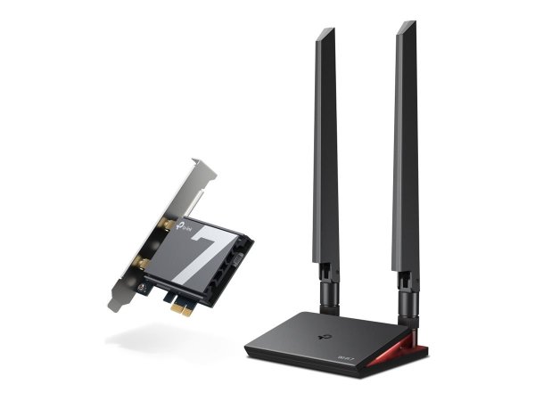 TP-LINK Archer TBE550E BE9300 Wi-Fi 7 Bluetooth 5.4 PCIe Adapter - Adattatore - Antenna/tv