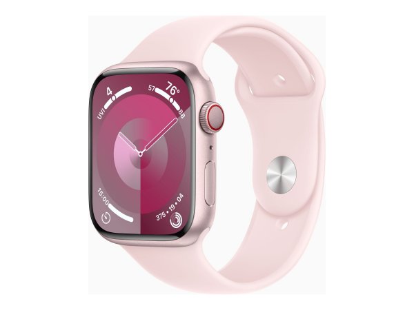 Apple Watch Series 9 GPS+ Cellular 45 mm Aluminiumgehäuse Sport Band Light-Pink