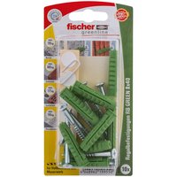 fischer Regalbefestigung RB GREEN 8x40 K 10| 524831 - gr?n - 10 St?ck