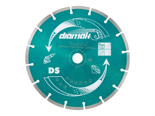 Makita D-61145 - Lama diamantata con orlo segmentato - 2,22 cm - 23 cm - 7 mm - 1 pz