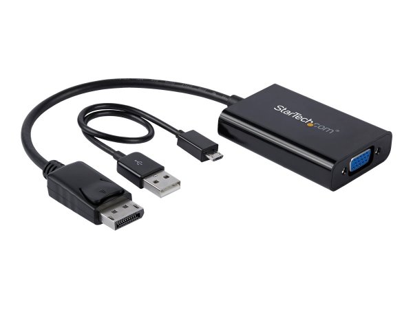 StarTech.com DisplayPort to VGA Adapter with Audio – 1920x1200 – DP to VGA Converter for Your VGA Mo