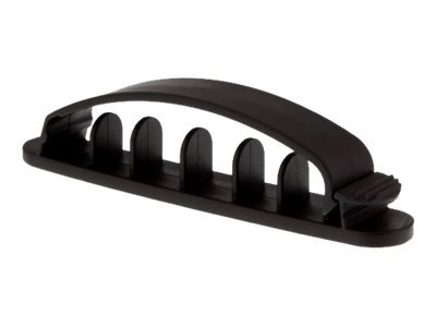 InLine Cable Manager con base autoadesiva - 8,5cm - nero. 10pz