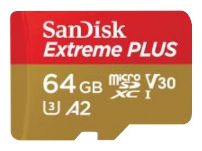 SanDisk Extreme Plus microSDXC 64GB 200MB/s - Extended Capacity SD (MicroSDHC)