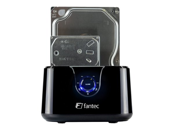 FANTEC DS-X2U3-Glanz - Bis zu 2x 6.35cm 2.5Zoll und/oder bis 8.89cm 3.5Zoll SATA HDD - Alloggiamento