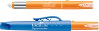 Pica Marker Pica-Gel - 1 pz - Bianco - Blu - Arancione - Rotondo