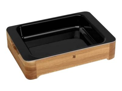 WMF Fusiontec - Pirofila casseruola - Rettangolare - Ceramica - Acciaio - Legno - Nero - Marrone - 1