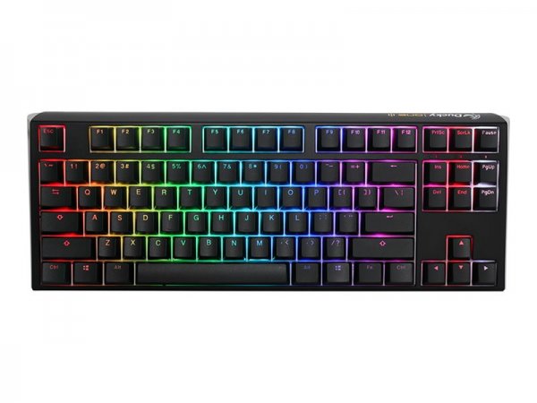 Ducky One 3 Classic TKL - USB - Interruttore a chiave meccanica - LED RGB - Nero - Bianco