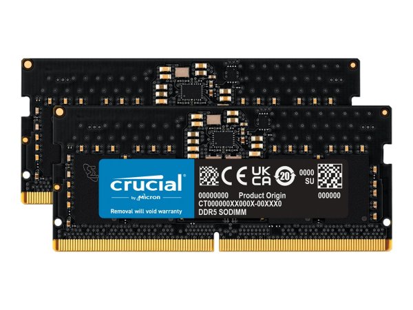 Crucial 16GB Kit (2x8GB) DDR5-5600 CL46 SO-DIMM Arbeitsspeicher