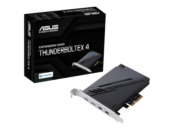 ASUS ThunderboltEX 4 - PCIe - Mini DisplayPort - PCIe - Thunderbolt - USB 2.0 - USB 3.2 Gen 2 (3.1 G