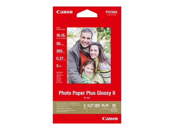 Canon Photo Paper Plus Glossy II PP-201 A6 Photo paper - 275 g/m² - 100x150 mm - 50 foglio