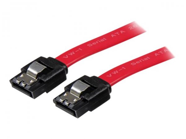 StarTech.com Cavo latching SATA 15 cm - 0,1524 m - Maschio/Maschio - Rosso - 6 g - 125 mm - 225 mm