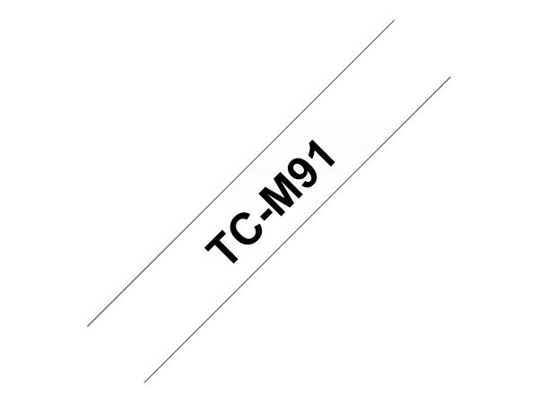 Brother TCM91 - Matte - 9 mm x black on clear