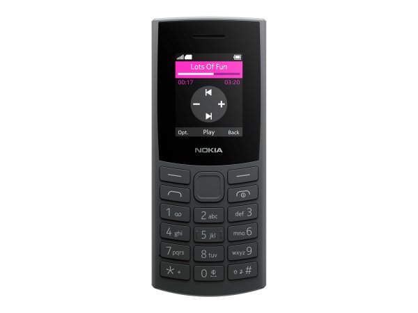 Nokia 105 4G (2023) - Barra - Doppia SIM - 4,57 cm (1.8") - Bluetooth - 1450 mAh - Antracite