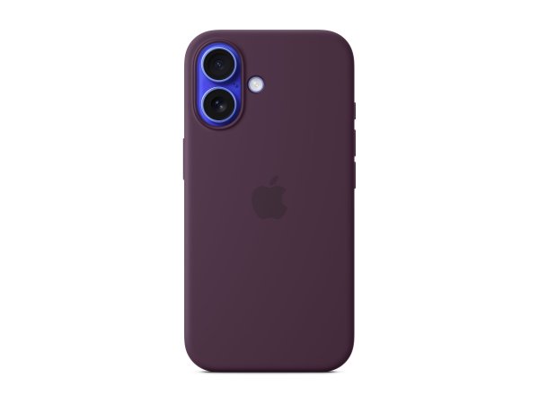 Apple iPhone 16 Silicone Case with MagSafe - Plum