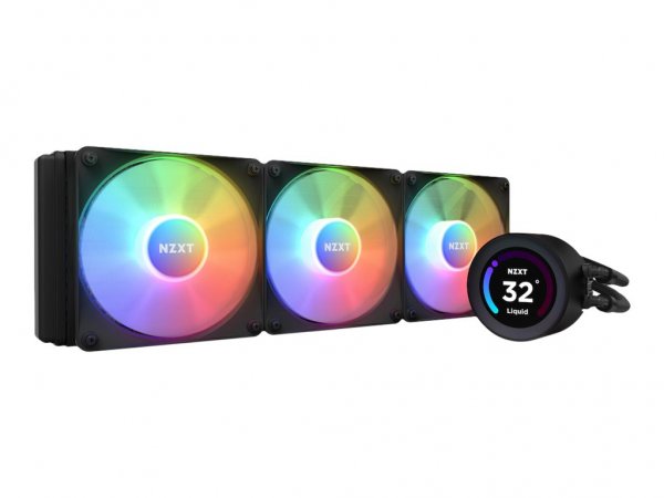 NZXT Kraken Elite 360 RGB - Raffreddatore di liquidi tutto in uno - 12 cm - 78,86 pdc/min - Nero