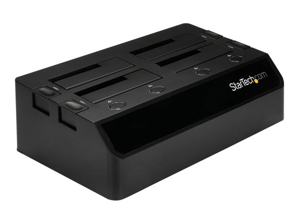 StarTech.com Base de Acoplamiento USB 3.0 con 4 Bahías SATA 6Gbps de 2.5 y 3.5 Pulgadas - Docking St