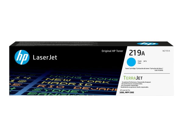 HP 219A Cyan Original LaserJet Toner Cartridge - Originale - Unità toner