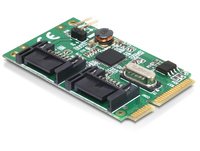 Delock 95233 - Mini PCI Express - SATA - Asmedia ASM1061 - 6 Gbit/s - Windows XP/Vista/Vista-64/7/7-