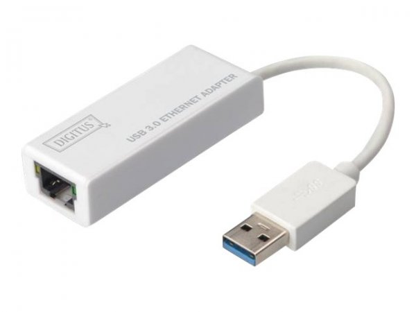 DIGITUS Adattatore Gigabit Ethernet USB 3.0 - Bianco - Cina - Windows 7 - Vista - XP and Mac OS 10.6