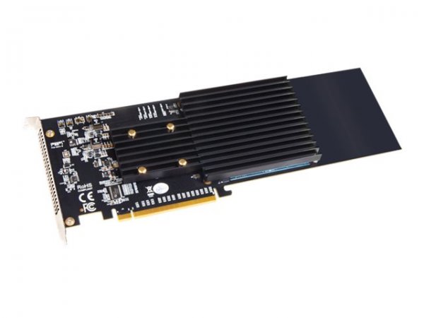 Sonnet FUS-SSD-4X4-E3S - PCIe - M.2 - Piena altezza/Lunghezza intera - PCI 3.0 - Nero - Grigio - 1 p