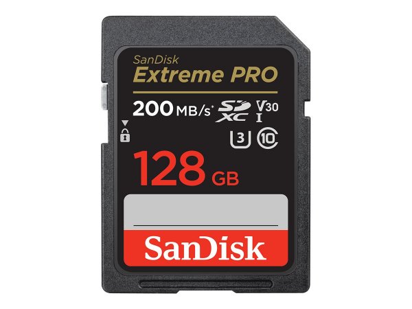 SanDisk Extreme PRO - 128 GB - SDXC - Classe 10 - UHS-I - 200 MB/s - 90 MB/s