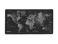 natec Time Zone Map Maxi - Nero - Grigio - Immagine - Tessuto - Gomma