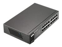 ZyXEL GS1100-16 - Non gestito - Gigabit Ethernet (10/100/1000) - Montaggio rack - Montabile a parete