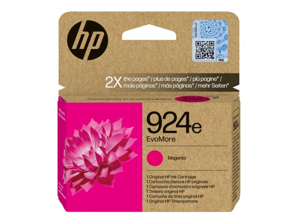 HP 924e Magenta Tintenpatrone EvoMore - Originale - Cartuccia di inchiostro