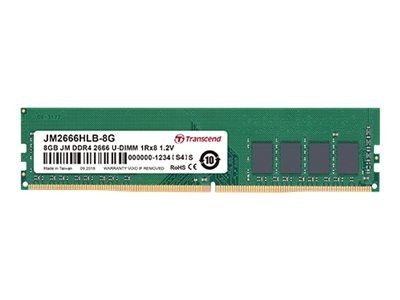 Transcend JM2666HLH-4G - 4 GB - 1 x 4 GB - DDR4 - 2666 MHz - 288-pin DIMM