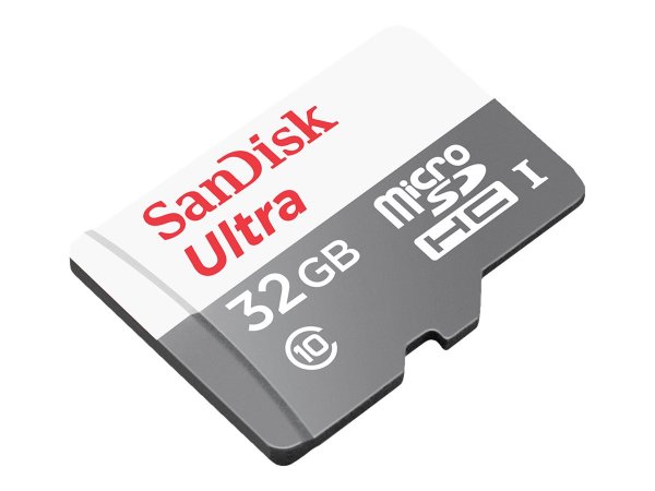 SanDisk Ultra microSD - 32 GB - MiniSDHC - Classe 10 - UHS-I - 100 MB/s - Grigio - Rosso