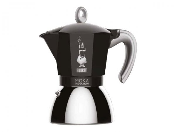 Bialetti Moka Induction - Moka pot - 0.4 L - Black,Silver - Aluminum - 2 cups - Polypropylene (PP)