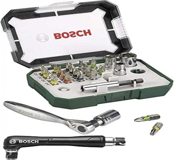 Punta per cacciavite Bosch Prom da 27 pezzi con cricchetto