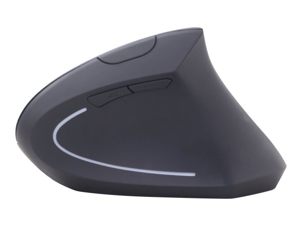 Gembird MUSW-ERGO-01 - Mano destra - Design verticale - Ottico - RF Wireless - 1600 DPI - Nero