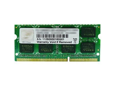 G.Skill 8GB DDR3-1600 - 8 GB - 1 x 8 GB - DDR3 - 1600 MHz - 204-pin SO-DIMM