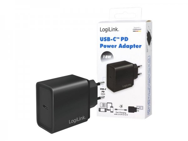 LogiLink PA0258 - Interno - AC - 12 V - 3 A - Nero